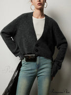 Buttoned Charming Slouchy Cardigan image 4