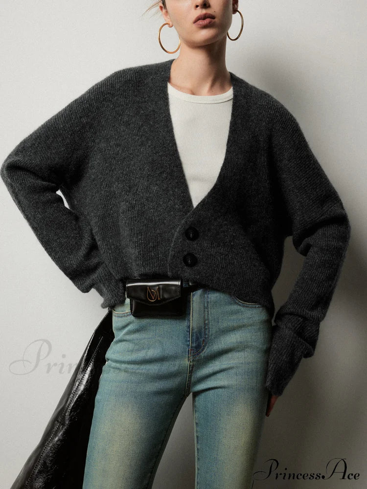 Buttoned Charming Slouchy Cardigan image 4