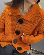 Buttoned Knit Cardigan image 3