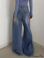 Buttoned Tied Graceful Denim Boyfriend Jeans image 4