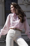 Chic Ruffled Sleeve Loose Blouse image 1