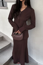 Slim Fit V Neck Blazer Two Piece Set image 3