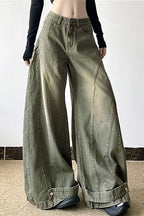 Distressed Bell Bottom Denim Jeans image 2