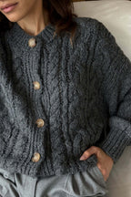 Vintage Cable Knit Crewneck Sweater image 10