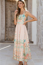Fresh Linen Floral Swing Boho Dress image 3