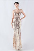 Boned Sequin Embroidered Formal Dress image 22