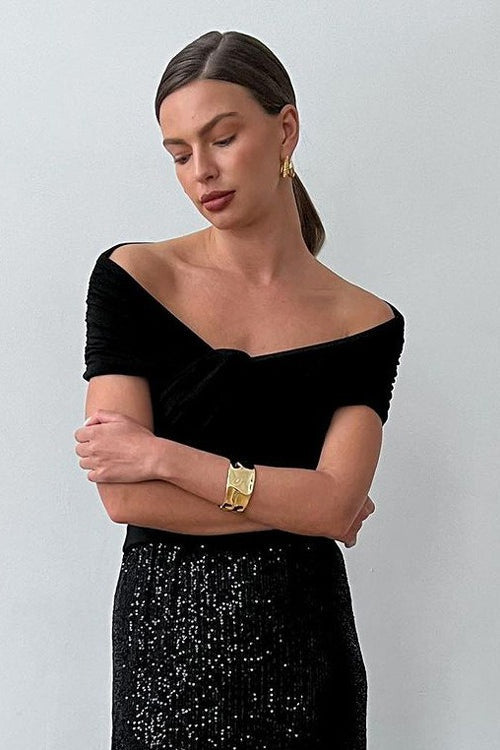 Elegant Chic Off Shoulder Twist Blouse image 8