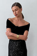 Elegant Chic Off Shoulder Twist Blouse image 8