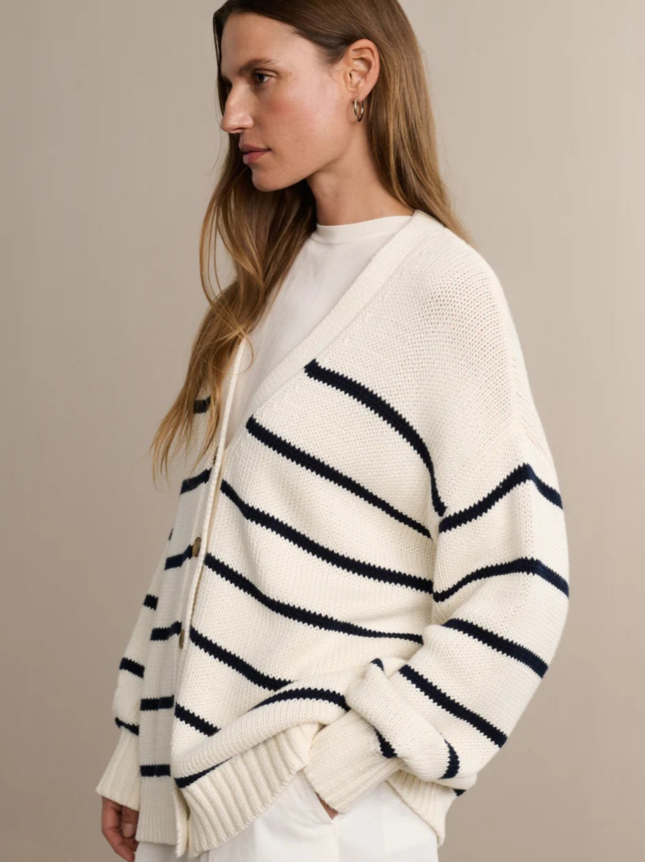 Striped Loose Knit Cardigan image 4