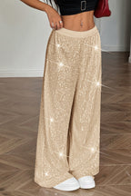 Chic Sparkle High Waist Drape Pants image 3