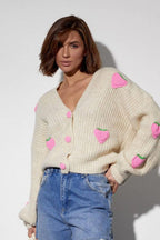 Strawberry Appliqué Chunky Knit Sweater image 26