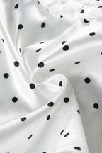 Polka Dot Deep V Bow Tie Cami Crop Top image 3