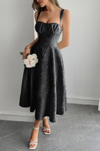 Jacquard Spaghetti Strap Cocktail Dress image 9