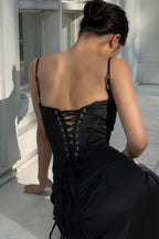 Sexy Cami Slim Fit Back Tie Long Prom Dress image 14