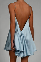 Sexy Chain Deep V Backless Party Dress image 8