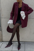 Vintage Striped Patchwork Blazer image 10