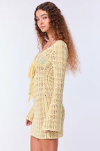 Sun Protection Hollow Tie Boho Dress image 5