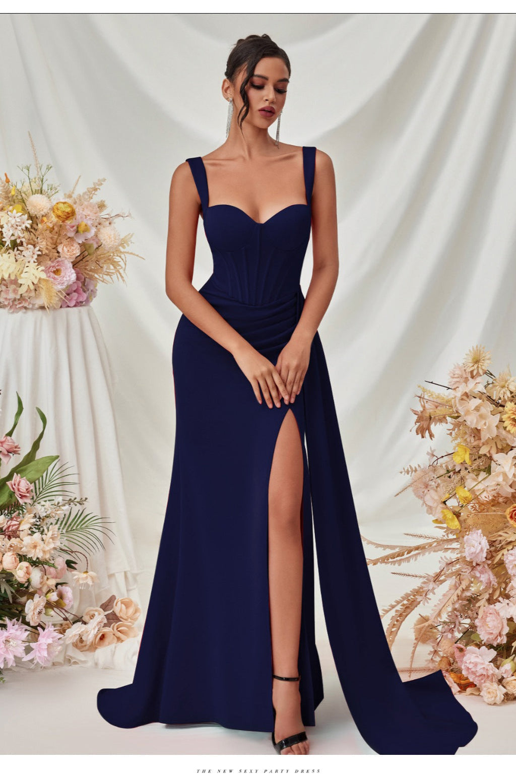 Sexy Bodycon Slit Maxi Party Dress image 12