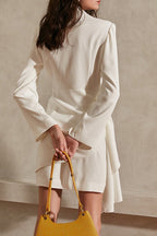 Elegant V-Neck Belted Cocktail Dress image 3