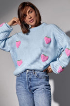 Strawberry Appliqué Chunky Knit Sweater image 12