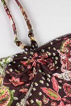 Retro Print Halter Wrap Mini Dress image 5