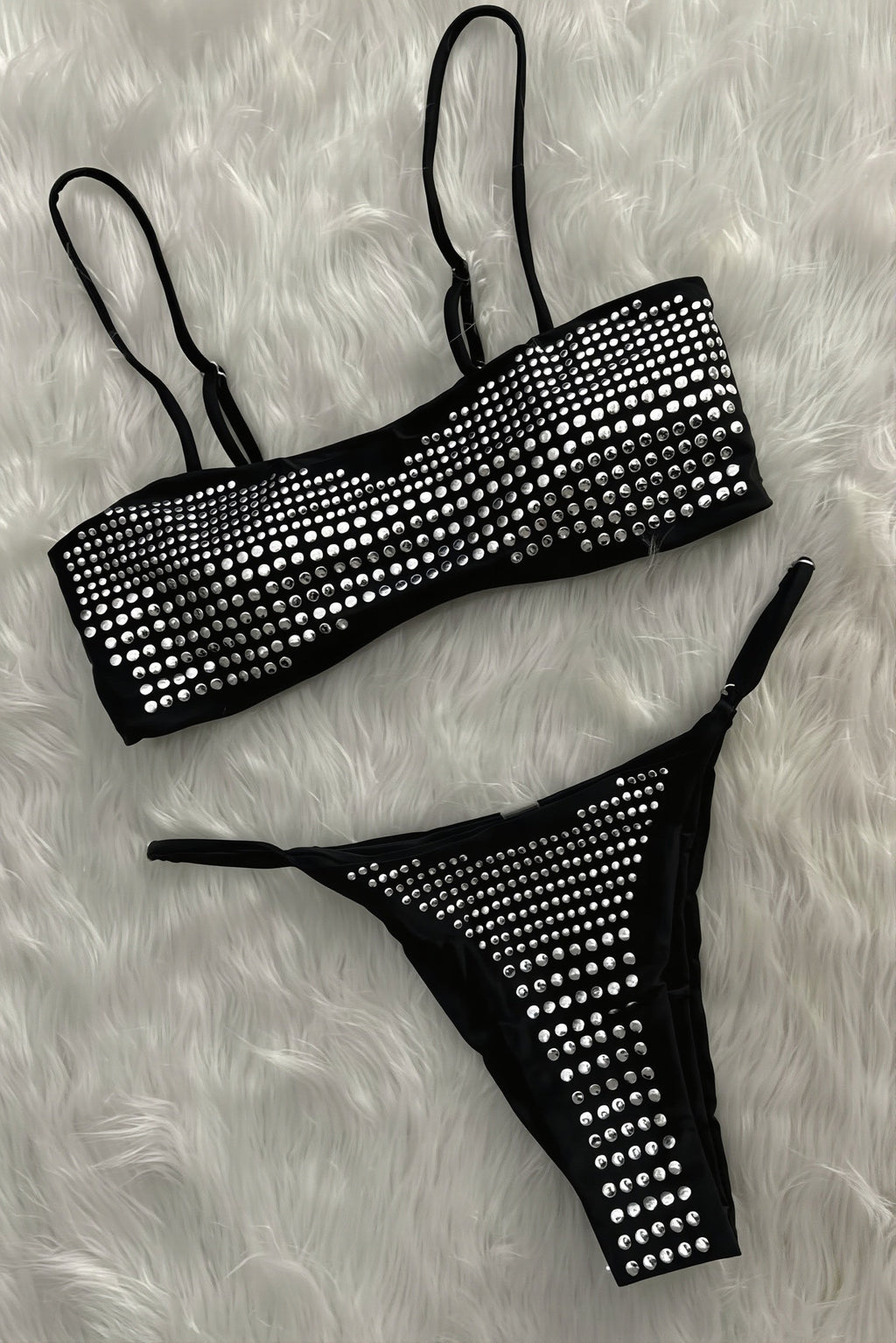 Cami Square Neck Sequin Bikini Set image 3