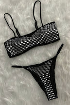 Cami Square Neck Sequin Bikini Set image 3