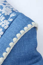 Blue Floral Cotton Coat image 4