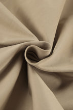 Khaki Biker Loose Fit Coat image 7