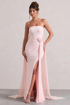 Strapless Floral Tie Maxi Dress image 2