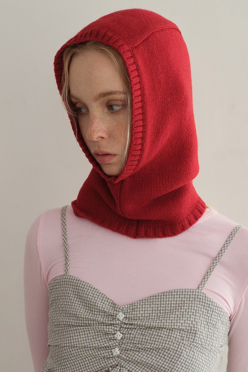 Wool Balaclava One-Piece Warm Knitted Hat image 3