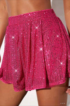 Y2K Sparkly Sequin Black Shorts image 9