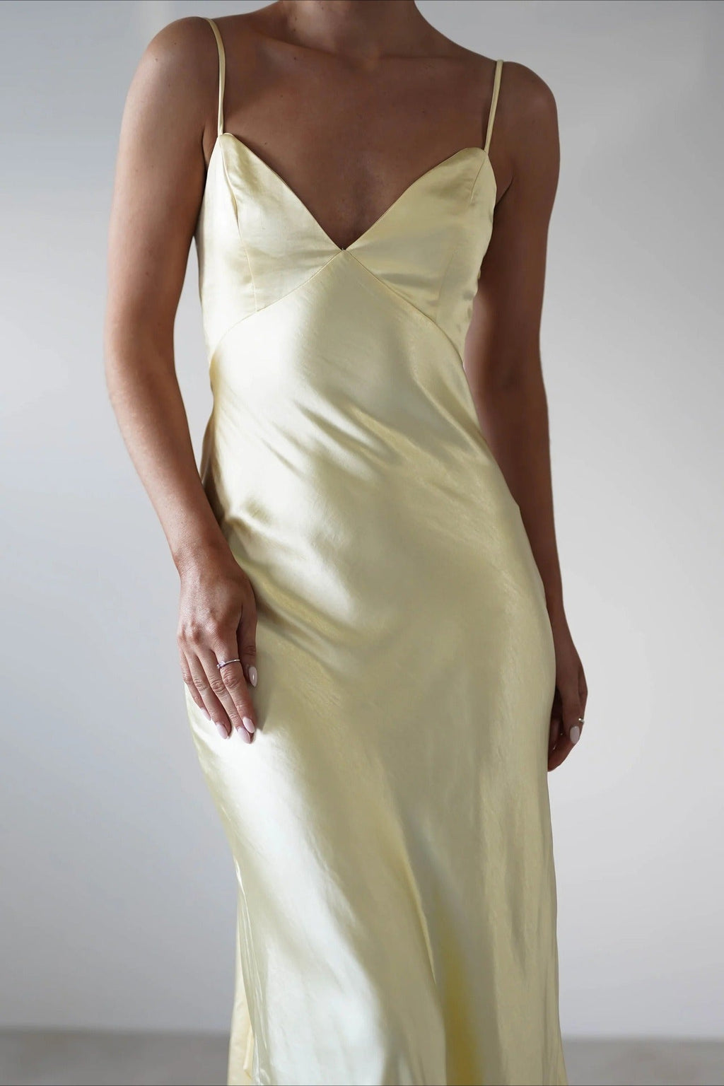 Satin Backless Tie Party Dress image 11