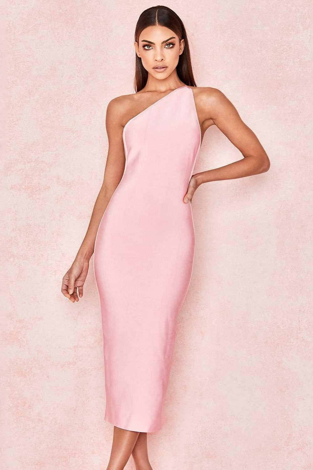 One Shoulder Backless Party Dress image 3