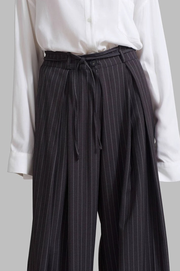 Chic Stripe High Waist Wide Leg Pants image 1