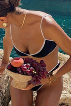 Black White Micro Bikini Set image 4