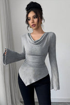 Bodycon Off-Shoulder Knit Top image 7