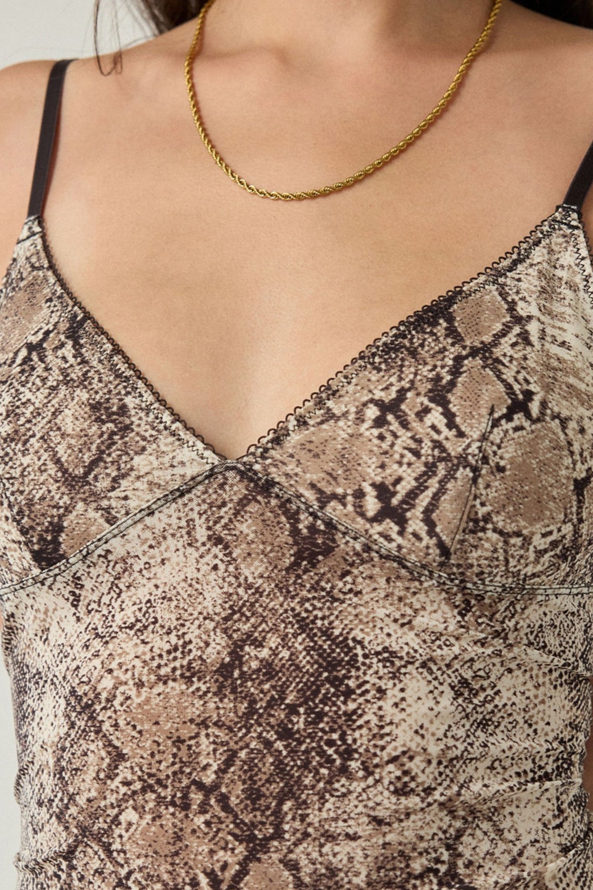 Retro Mesh Slim Lace Cami Top image 8