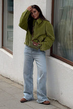 Oversized Velvet Baseball Style Jacket image 6