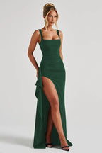 Sexy Spaghetti Strap High Slit Maxi Party Dress image 13
