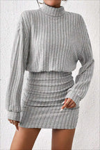 Slim Fit Ribbed Knit Sweater Dress image 7