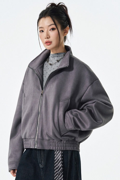 PU Leather Moto Style Longline Jacket image 1