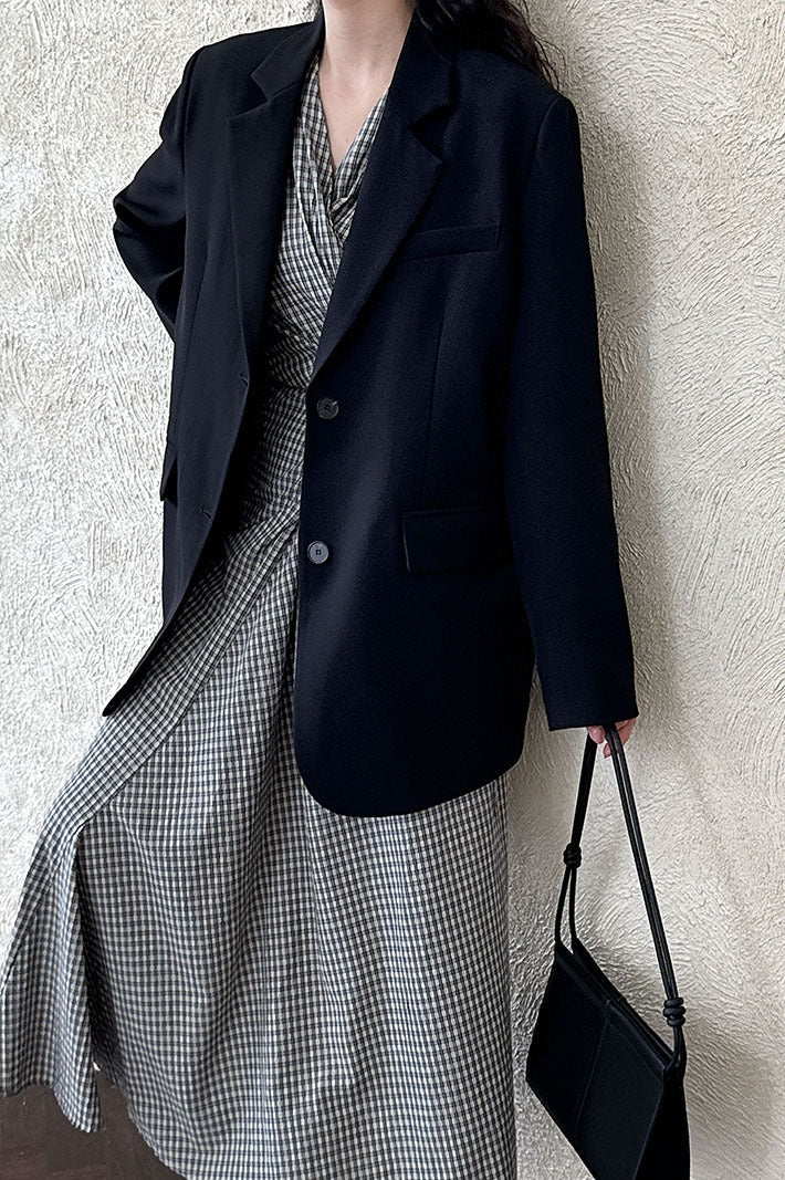 Split Back Relaxed Fit Blazer image 8