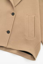 Relaxed Fit Short Wool Blend Jacket image 12
