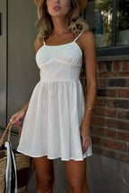 A Line Backless Boho Dress image 3