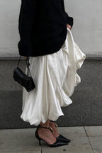 Simple High Waist Flared Skirt image 3