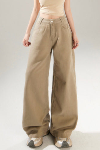 Vintage High Rise Wide Leg Long Jeans image 5