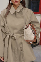 British Style Khaki Trench Jacket image 2