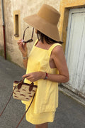 Off Shoulder Cami Tie Back Two Piece Set image 1
