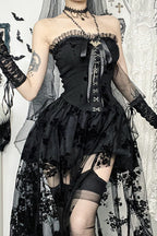 Sheer Lace Gothic Dress image 3